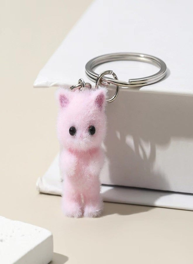 EXPHAIN Cute Cat Keychain For Women Kitty Keychains For Backpacks Bag Charm Key Chain Accessories - Image 3